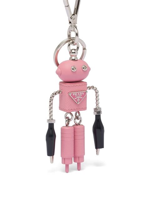 robot prada keychain|pink prada keychain.